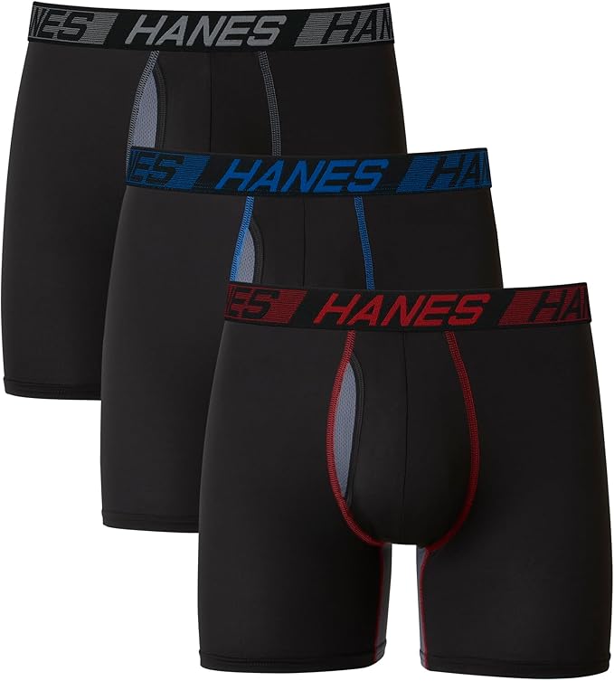 Hanes Anti-Chafing Moisture-Wicking Underwear Brief