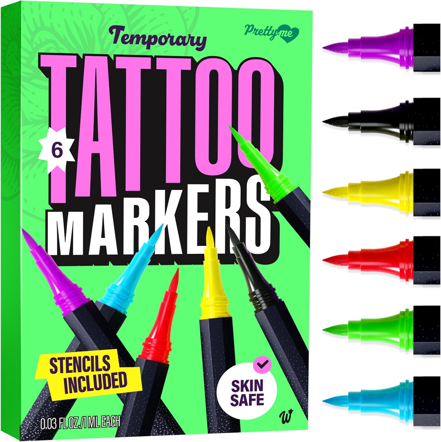 Pretty Me Temporary Tattoos Markers